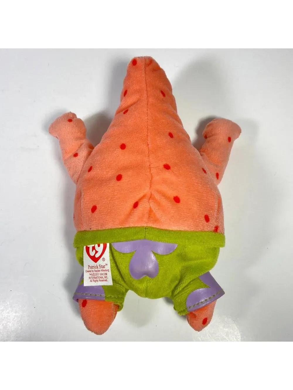 7-8” 2012 Ty Beanie Babies Nickelodeon SpongeBob SquarePants & Patrick Plush